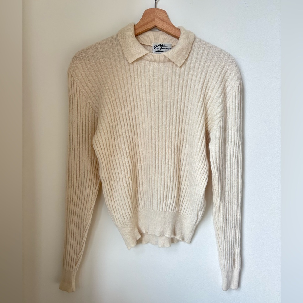 VINTAGE Cashmere Ribbed Sweater